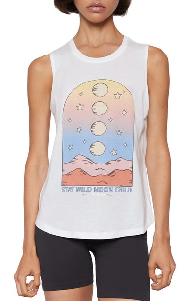Spiritual Gangster Stay Wild Muscle Tank Top In Stone