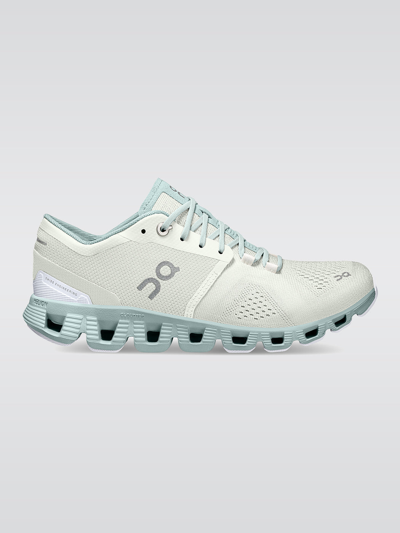 On Women's Cloud X Low Top Running Trainers In Aloe,surf