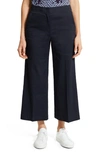 Theory Clean Terena Wide Leg Crop Pants In Concord