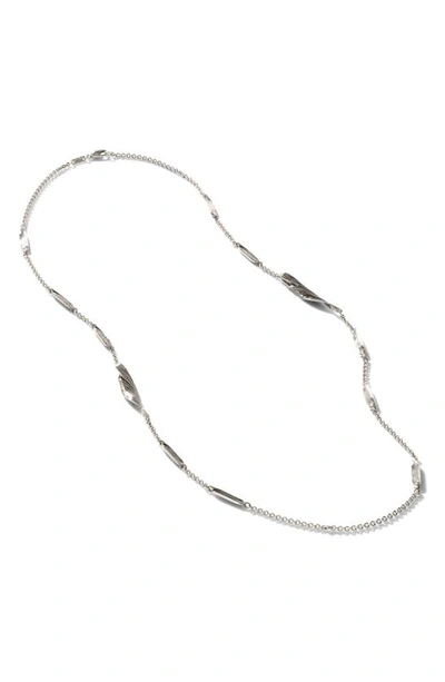 John Hardy Bamboo Woven Sautoir Necklace In Multicolor