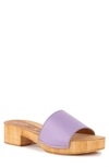 Seychelles Marine Layer Slide Sandal In Lavender Leather