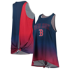 Foco Navy Boston Red Sox Gradient Tie-back Racerback Tank Top In Navy