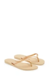 Havaianas Toe Strap Sandals In Golden