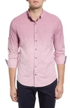 Stone Rose Long Sleeve Stretch Button-down Shirt In Blush