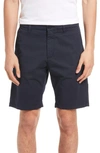 Nn07 Crown Cotton Blend Shorts In Navy Blue