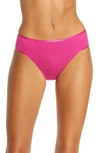 Hanro Cotton Seamless High-cut Full Briefs In Very Berry