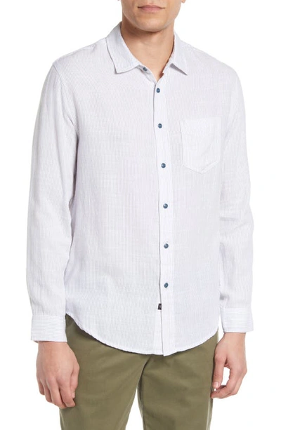 Rails Wyatt Pinstripe Cotton Button-up Shirt In Kamari Stripe White