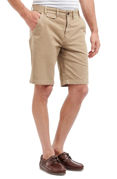 Barbour Neuston Regular Fit Chino Shorts In Stone