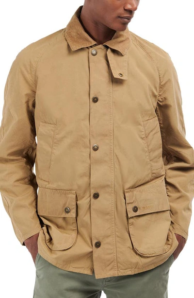 Barbour Button-up Shirt Jacket In Khaki