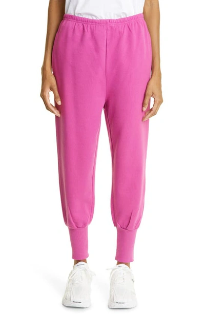 Balenciaga Fuchsia Sporty B Track Pants In Pink