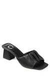 Journee Collection Women's Briarr Ruched Sandals In Black