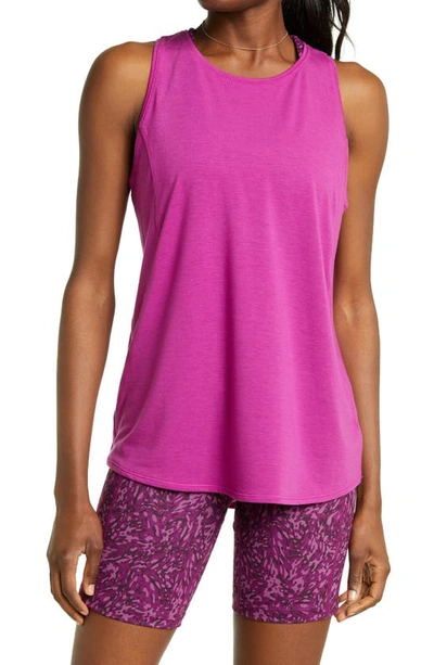 Zella Energy Tank In Pink Wild Aster