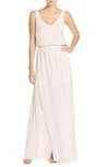 Show Me Your Mumu Kendall Soft V-back A-line Gown In Show Me The Ring Crisp