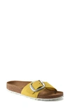 Birkenstock Madrid Big Buckle Slide Sandal In Popcorn