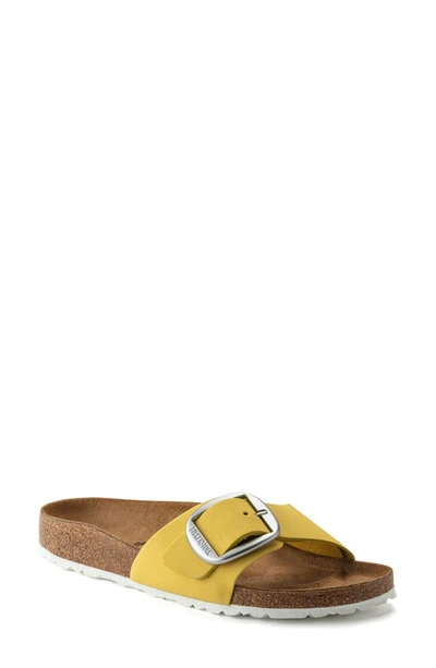 Birkenstock Madrid Big Buckle Slide Sandal In Popcorn