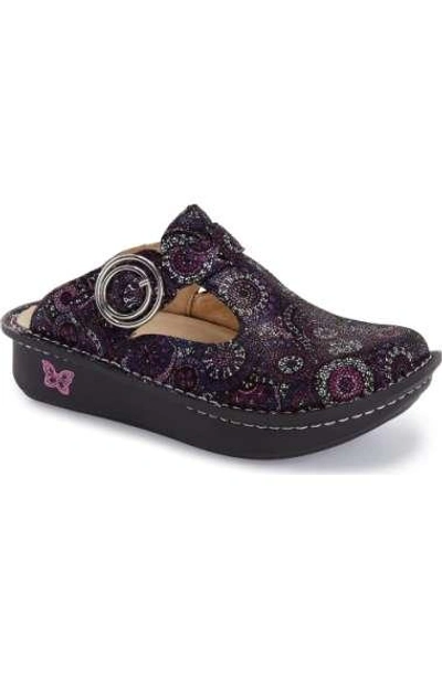 A.w.a.k.e. 'classic' Clog In Spiro Purple Leather