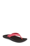 Olukai 'kulapa Kai' Thong Sandal In Fuchsia/ Black
