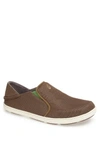 Olukai Men's Nohea Mesh Slip On Shoes In Mustang Lime In Brown