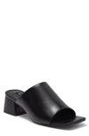 French Connection Dinner Block Heel Slide Sandal In Black