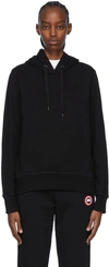 Canada Goose Muskoka Logo-embroidered Cotton-jersey Hoody In Black