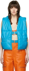 Jacquemus Blue 'le Gilet Azul' Sleeveless Lambskin Jacket In 330 Blue