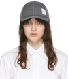 THOM BROWNE GREY 6-PANEL BASEBALL CAP