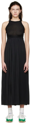 VAARA BLACK POLYESTER MIDI DRESS