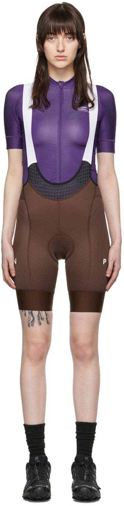 Pas Normal Studios Brown Mechanism Shorts In Bronze