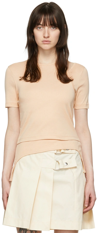 Helmut Lang Ssense Exclusive Tan T-shirt In Sandstorm