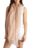 Saachi Sheer Social Wrap In Champagne