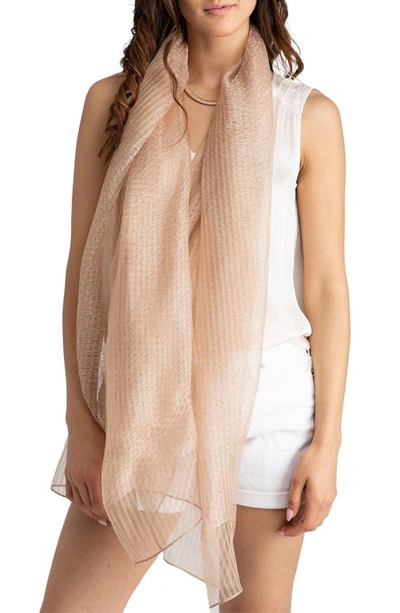 Saachi Sheer Social Wrap In Champagne