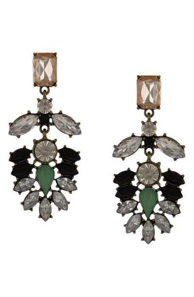 Olivia Welles Statement Drop Earrings In Gold / Multi
