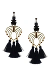 OLIVIA WELLES STATEMENT TASSEL DROP EARRINGS