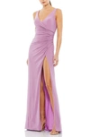 MAC DUGGAL RUCHED JERSEY GOWN