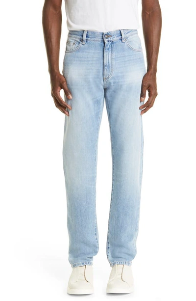 Zegna City Slim Fit Jeans In Light Blue