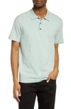 Theory Bron Cotton Regular Fit Polo Shirt In Dark Stratus