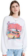 Mother The Drop Square Stargazer Cotton Graphic Sweatshirt In Snowbird Champions