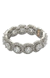 Suzy Levian Sterling Silver Round White Cubic Zirconia Eternity Band
