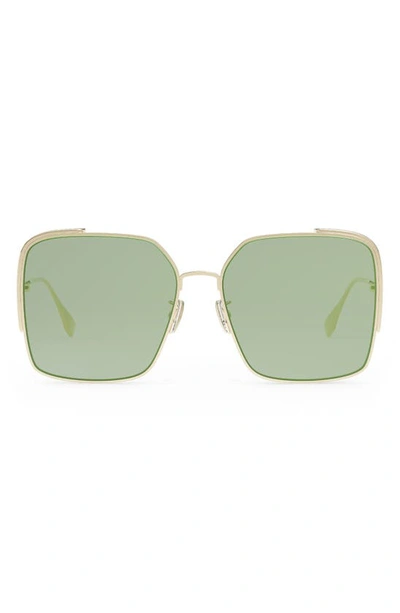 Fendi Women's O'lock 59mm Square Sunglasses In Green