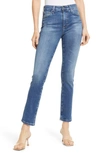 Ag Mari High Rise Cropped Slim Straight Jeans In 19 Years Skywalk In Montecito