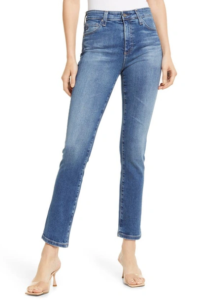 Ag Mari High Rise Cropped Slim Straight Jeans In 19 Years Skywalk In Multi