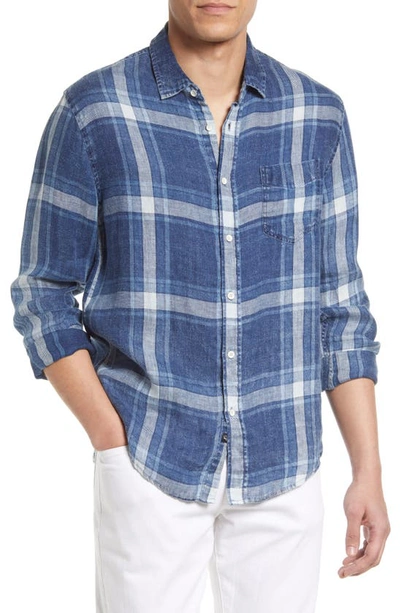 RAILS HAVANA RELAXED FIT PLAID LINEN BUTTON-UP SHIRT 
