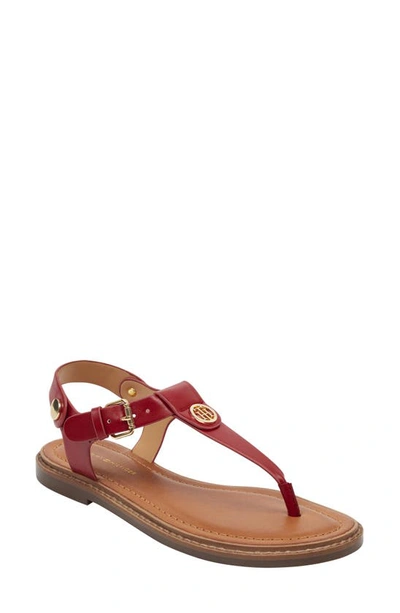 Tommy Hilfiger Bennia Sandal In Medium Red