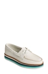 Sperry Platform Boat Shoe In White