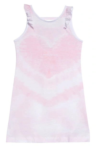 Givenchy Kids' Dress With Tie Dye Look Pink