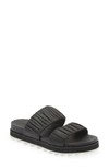 Sorel Roaming Slide Sandal In Black Chalk