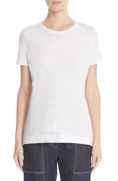 Adam Lippes Pima Cotton-jersey T-shirt In White