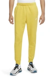 Nike Club Pocket Fleece Joggers In Vivid Sulfur/ White