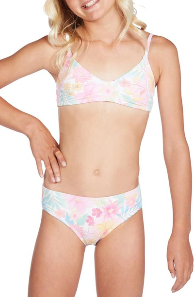 Billabong Kids' Brighter Days Two-piece Swimsuit In Multi
