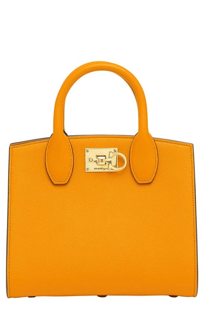 Ferragamo The Studio Satchel In Olivello
